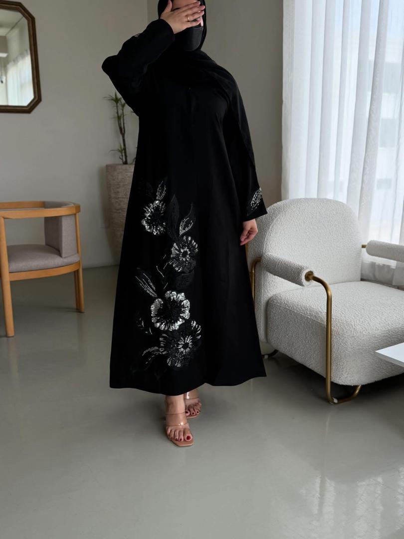 عباية ملونة زهرية